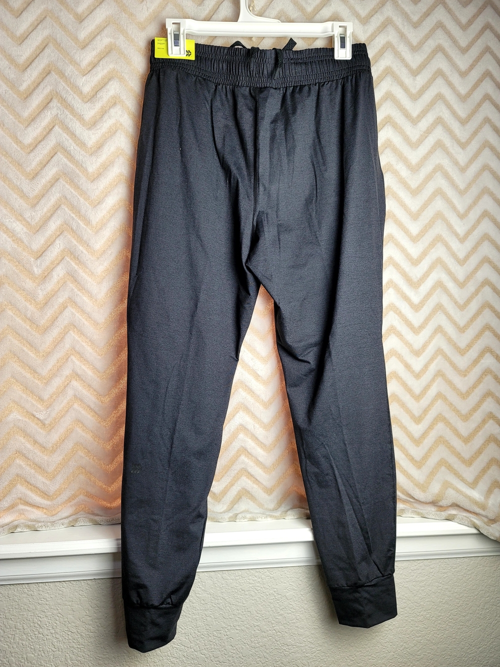 Women's Black Jogger Pants with Drawstring - Picture 5 of 8